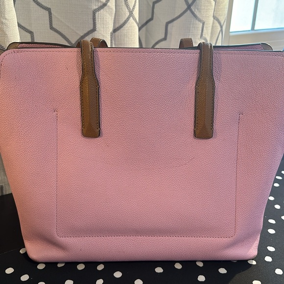 Kate Spade Margaux Tote Bag two tone pink beige valentines - Picture 3 of 12